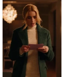 Ginny and Georgia Miller Double Breasted Green Wool Coat