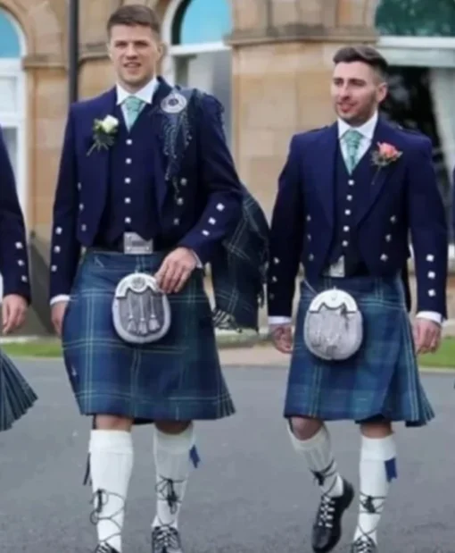 Glaswegian Kilt Herren Blue Jacket