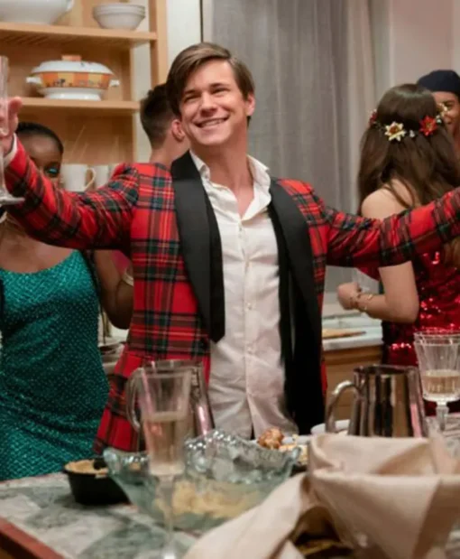 Glenn McCuen Edgar Dash & Lily Christmas Red Tuxedo Jacket