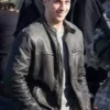 Godzilla Aaron Taylor Johnson Cafe Racer Black Leather Jacket