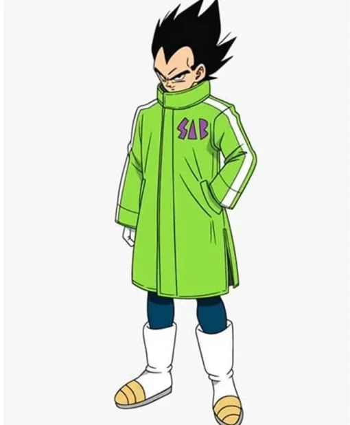 Goku and Vegeta Sab Jacket Green