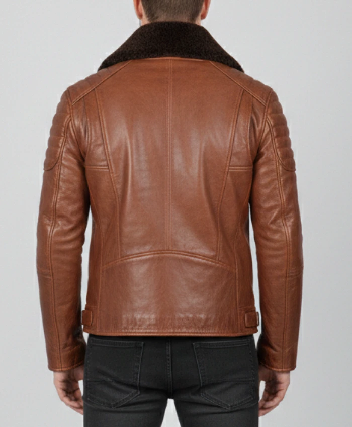 Golden Bear Brown Shearling Leather Jacket