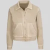 Good Trouble S04 Ava Cream Cropped Jacket