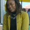 Good Trouble S04 Malika Williams Yellow Leather Jacket-2024