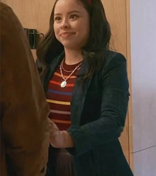 Good Trouble S04 Mariana Adams Foster Blue Denim Blazer