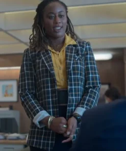 Good Trouble S05 Zuri Adele Plaid Blazer