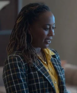 Good Trouble S05 Zuri Adele Plaid Blazer-side