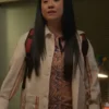 Good Trouble Sherry Cola White Cotton Jacket