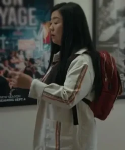 Good Trouble Sherry Cola White Cotton Jacket-2