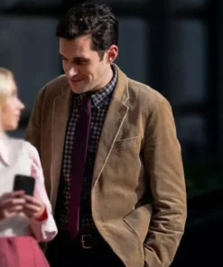 Gossip Girl Jordan Glassberg Brown Corduroy Blazer