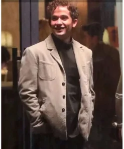 Gossip Girl Otto Bergmann IV Brown Suiting Fabric Blazer