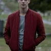 Grant Gustin TV Series The Flash Barry Allen Beige Bomber Jacket