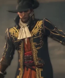 Greedfall Vasco Black Wool Coat