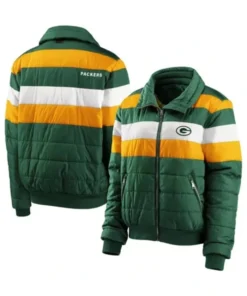 Green Bay Packers Brent Full-Zip Puffer Jacket