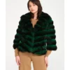 Green Chinchilla Jacket
