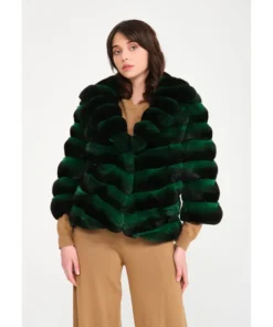 Green Chinchilla Jacket