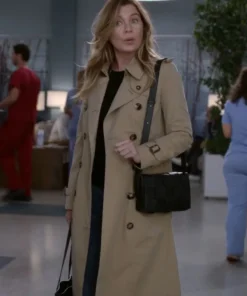 Greys Anatomy Ellen Pompeo Beige Coat