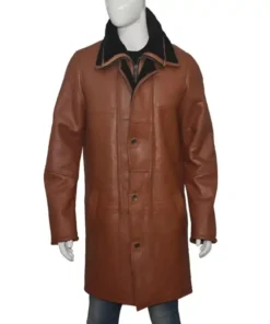 Greyson RAF B3 Bomber Warm Duffle Brown Real Leather Coat