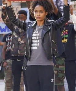 Grown-Ish S04 Zoey Johnson Leather Jacket