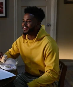 Grown Ish S06 Trevor Jackson Yellow Fleece Hoodie
