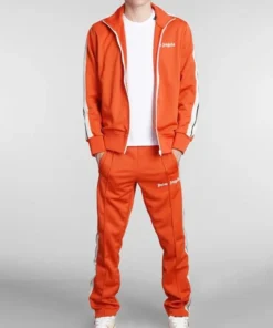 Grown-ish S06 Marcus Scribner Orange Fleece Tracksuit