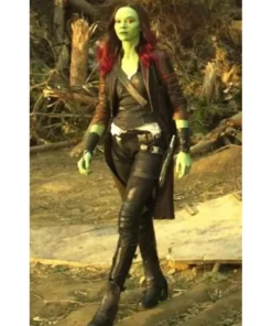 Guardians Of The Galaxy Vol 2 Leather Coat Gamora