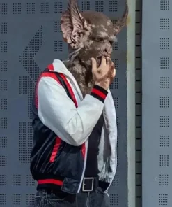 Guardians of The Galaxy 3 Bat White and Blue Varsity Jacket