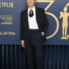 Guild Awards 2024 Cillian Murphy Black Striped Suit