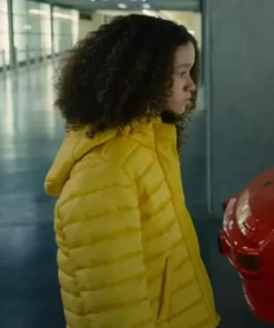 Gunpowder Milkshake Emily Yellow Parachute Hooded Jacket