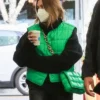 Hailey Bieber Cropped Vest Green
