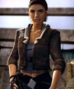 Half Life 2 Alyx Vance Cropped Leather Jacket