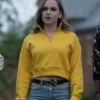 Hallea Jones Locke and Key Yellow Cropped Jacket