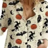 Halloween Spooky Print Shirt