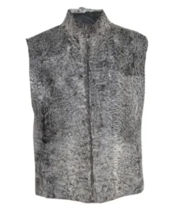 Handmade Persian Lamb Karakul Astrakhan Fur Waistcoat