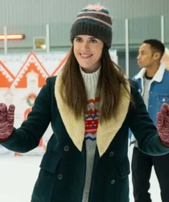 Happiest Season Mary Holland Wool Blend Peacoat