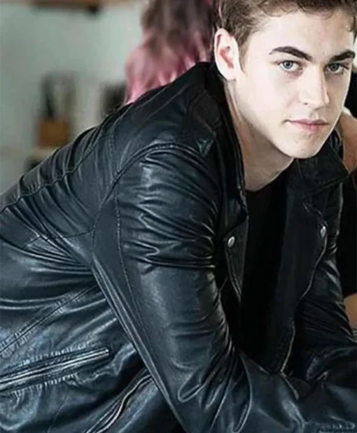 Hardin Scott After Hero Fiennes Tiffin Black Leather Jacket