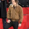 Harry Styles Suede Leather Brown Jacket