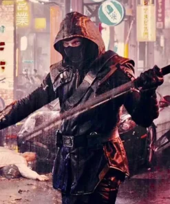 Hawkeye Jeremy Renner Avengers Endgame Black Hooded Jacket