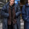Hawkeye Jeremy Renner Navy Blue Parachute Puffer Coat