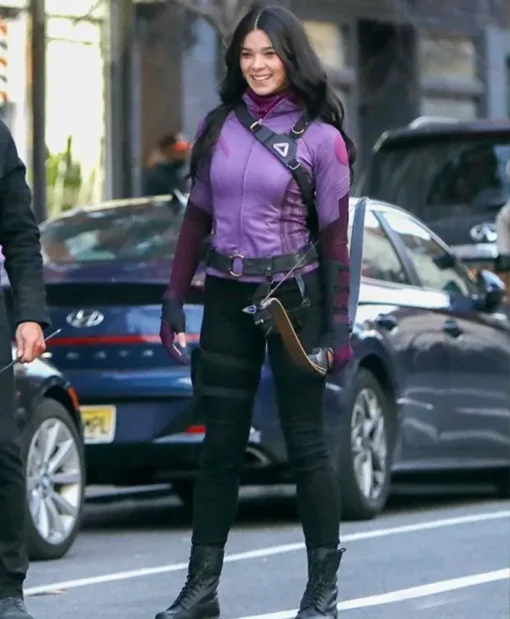 Hawkeye Kate Bishop Purple Fleece Jacket-full