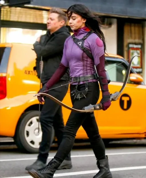 Hawkeye Kate Bishop Purple Fleece Jacket-sidepose
