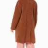 Heartstopper Elle Argent Shearling Coat