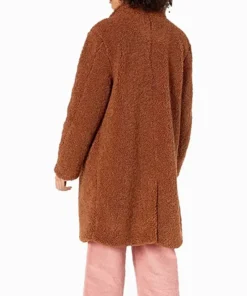 Heartstopper Elle Argent Shearling Coat