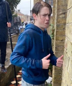 Heartstopper Nick Nelson Blue Fleece Hoodie