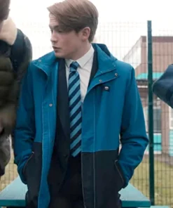 Heartstopper Nick Nelson Blue Hooded Cotton Jacket