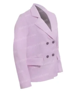 Heather Hemmens TV Series Yellowstone Melody Prescott Double Breasted Pink Wool Coat