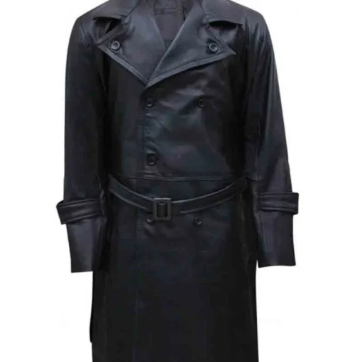 Hellboy Ladislav Beran Black Long Leather Coat