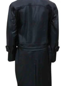 Hellboy Ladislav Beran Black Long Leather Coat back