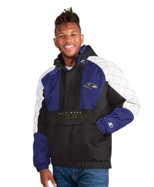 Hervey Baltimore Ravens Body Check Pullover Jacket