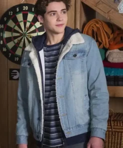 High School Musical Ricky Blue Denim Sherpa Jacket